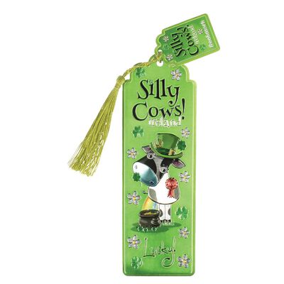 Silly Cows Lucky Foil Bookmark